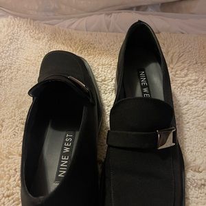 Black casual dress shoe